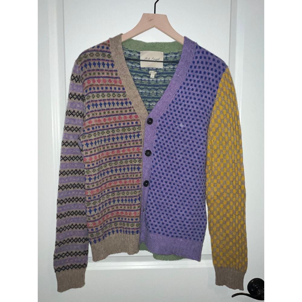 Nick Fouquet Women's Valter Cardigan Sweater Long Sleeve Multicolor Size XS